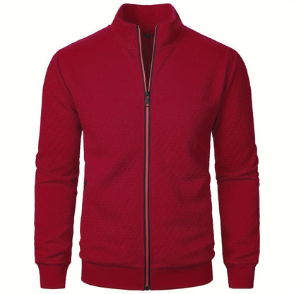 Տղամարդու առօրյա կայծակաճարմանդով ժակարդե բաճկոն, նորաձև, կանգնած օձիքով վերարկու՝ գարնանային, աշնանային և ձմեռային համար, վերնաշապիկ՝ վերնաշապիկով