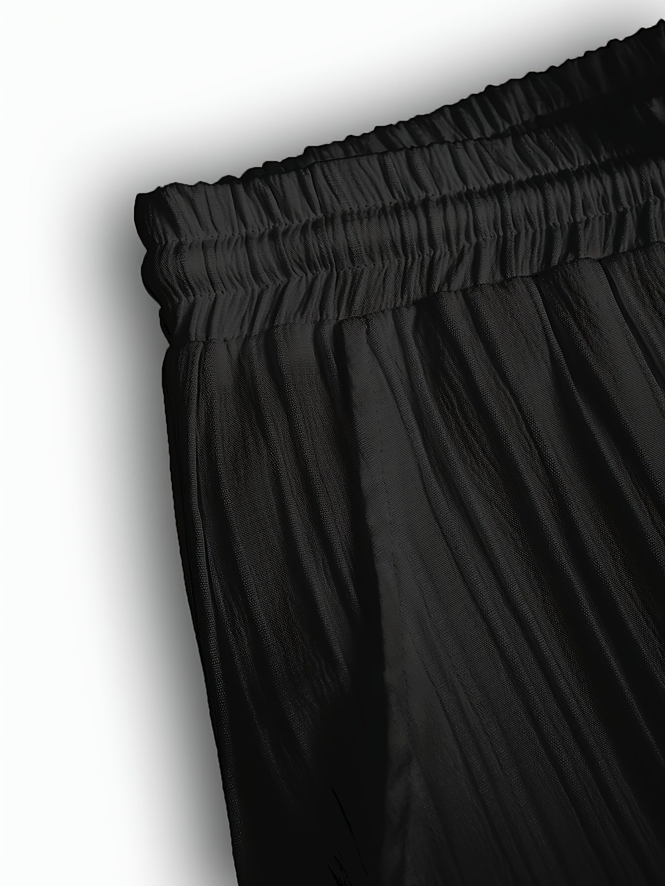 2-Piece Men's Summer Striped Polyester Suit, Short Sleeve Stand Collar Shirt and Drawstring Pants, Non-Stretch Fabric, Suitable for Casual Wear and Beach Vacation, Solid Color