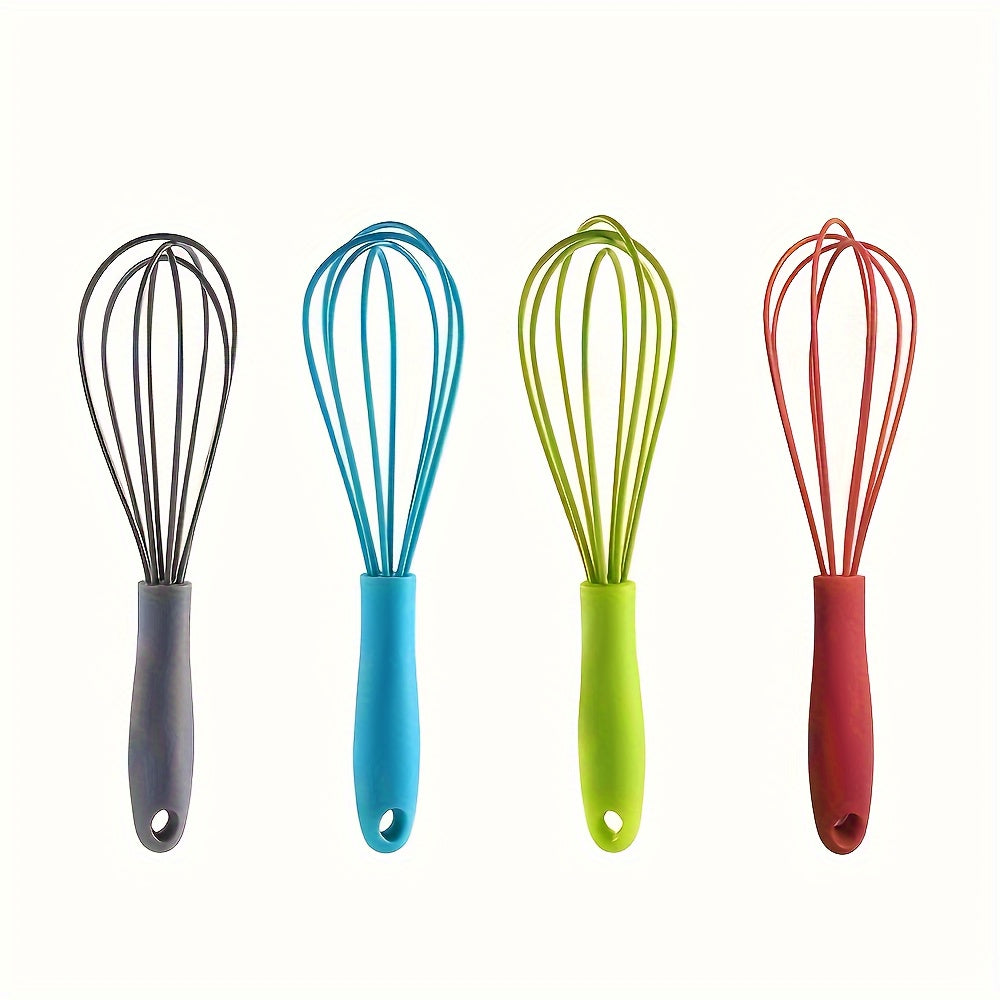 1 հատ/4 հատ սիլիկոնե մինի հարիչ - կատարյալ մեծահասակների համար - Իդեալական է խառնելու, հարելու, ծեծելու և հարելու համար - Հիմնական թխելու գործիք և խոհանոցային հարմարանք - վերադառնալ դպրոցական պարագաներ - թխելու սիրահարների և սբ.