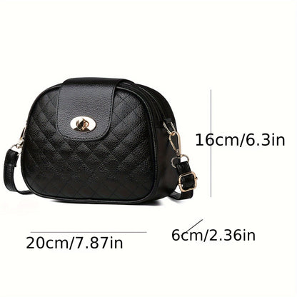 2024 Trendy Shoulder Bags, Popular Diamond-Patterned Spring And Summer Women'S Black Crossbody Mini Bags, Versatile Small Bags, Authentic Multi-Layer Women'S Bags, New Fashionable Middle-Aged Bags, Three-Layer Small Square Ba