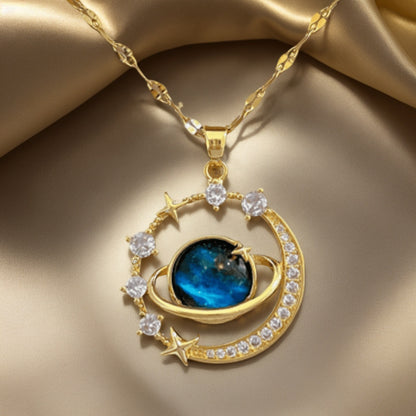Fashion Planet Pendant Necklace - Ayq