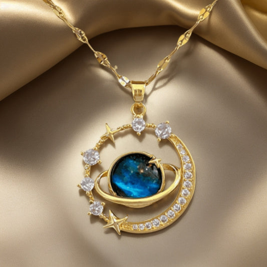 Fashion Planet Pendant Necklace - Ayq