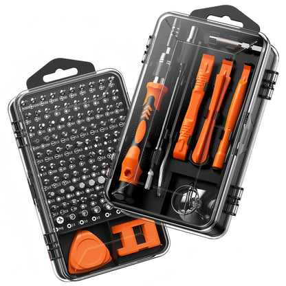 117in 1 Precision Screwdriver Set, Tool Gifts for Men, Mini Repair Tool Kit with Torx Triwing Bits, Repair for Computer, Macbook, Laptop, Glasses. Screwdriver bits are made of high-quality CRV steel, which is wear-resistant a