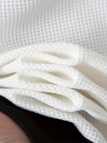 Տղամարդու սպորտային գունային բլոկով կայծակաճարմանդով բաճկոնի և վազքի տաբատի հավաքածու - պոլիեսթերի խառնուրդ, իդեալական է գարնան/աշնան համար