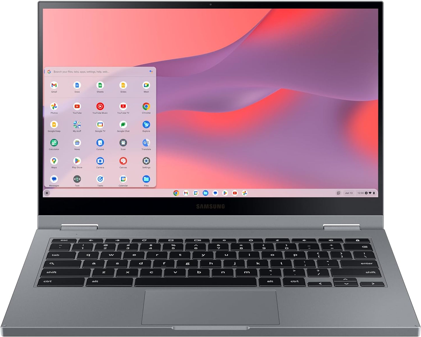 Samsung Electronics Galaxy Chromebook 2, 13.3” Intel Core I3-Processor, 128GB, 8GB RAM, Mercury Grey (2021 Model) - XE530QDA-KB1US