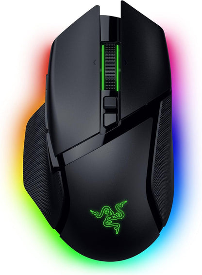 Razer Basilisk V3 Pro 35K Wireless Gaming Mouse: Hyperscroll Tilt Wheel - 35K DPI Optical Sensor Gen 2-13 Customizable Controls - Chroma RGB - Optical Switches Gen 3 - up to 140 Hr Battery - Black