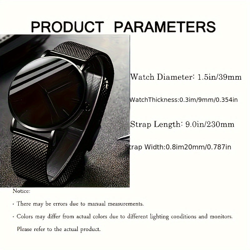 A Quartz Men'S Watch Plus an Accessory. - Ayq
