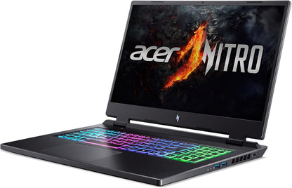 Acer Nitro 17 Gaming Laptop | Intel Core I7-14650Hx | NVIDIA Geforce RTX 4060 Laptop GPU | 17.3" FHD IPS 165Hz G-SYNC Display | 16GB DDR5 | 1TB Gen 4 SSD | Killer Wi-Fi 6E | AN17-72-734A