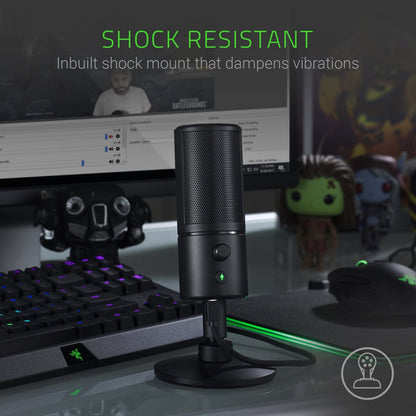 Razer Seiren X USB Streaming Microphone and Razer Kiyo Streaming Webcam