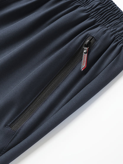 2 հատ Տղամարդկանց թեթև ջոջեր - արագ չորացող շնչող պոլիեսթեր, ոճային «PRINCESS» տպագրություն գոտկատեղով և կայծակաճարմանդ գրպաններով, Սև պատահական սպորտային տաբատ ամենօրյա հագուստի համար, կարգավորելի հարմարավետ տաբատ | Նորաոճ տպագիր ջոջեր | Ս